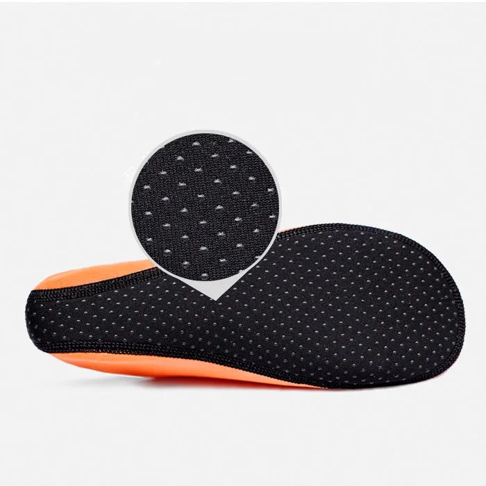 (1 pair) size L universal beach bathing shoes water shoes swimming shoes (size 37-38) - black