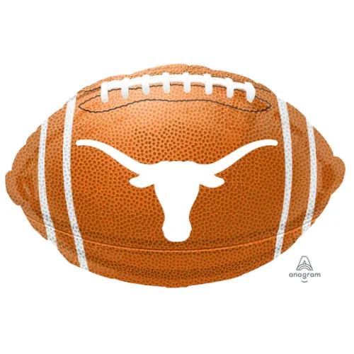 17" Anagram University of Texas College Football Foil Balloon - UT Longhorns | Buy 5 Or More Save 20%