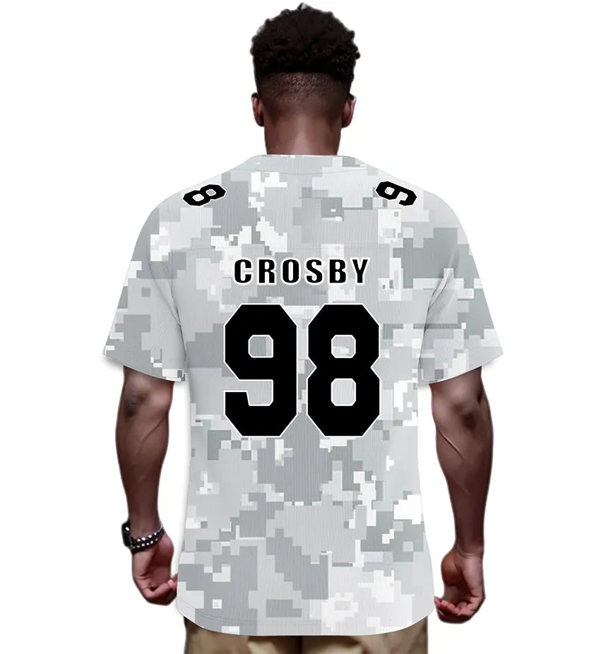#98 Crosby Las Vegas Raiders Jersey Salute to Star Players Camouflage Jersey American Football New Fashion Jersey