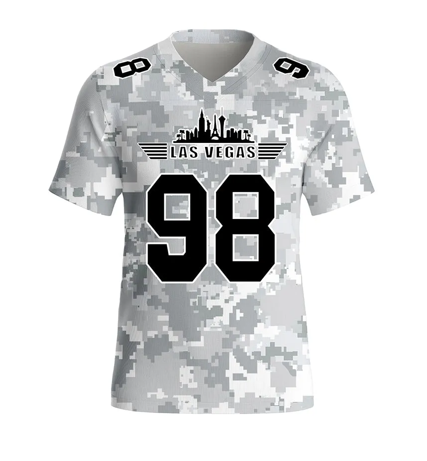 #98 Crosby Las Vegas Raiders Jersey Salute to Star Players Camouflage Jersey American Football New Fashion Jersey