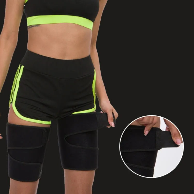 A Pair Outdoor Sports Protective Gear Muscle Strain Protection Sports Compression Thigh guard, Specification: L