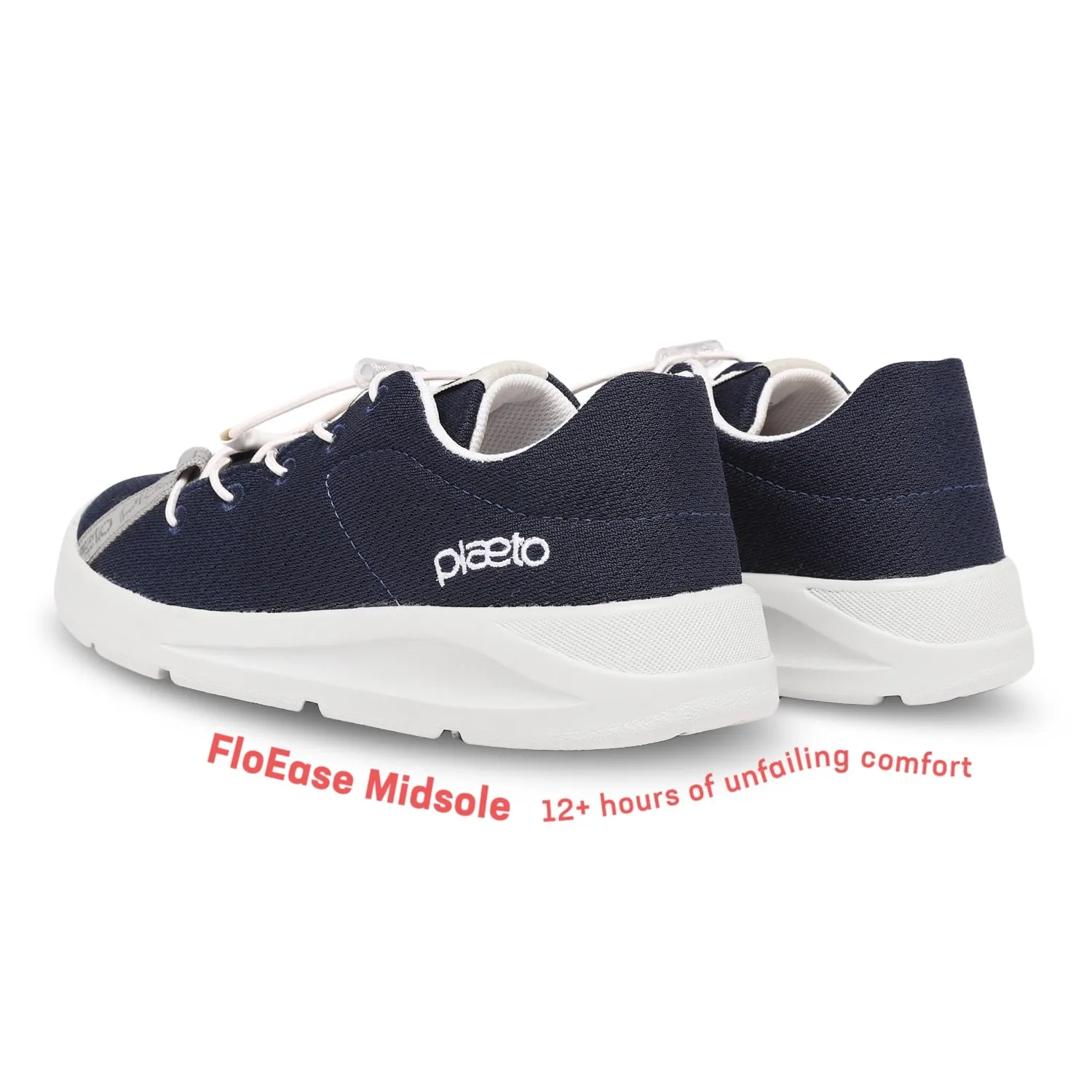 Ace Kids Sports Shoes - Navy Blue / Grey