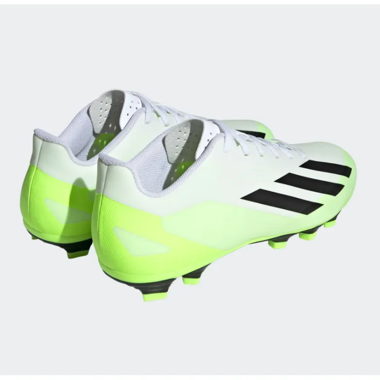 Adidas Adults Football Boots X Crazyfast.4 FxG White/Black/Lucid Lemon