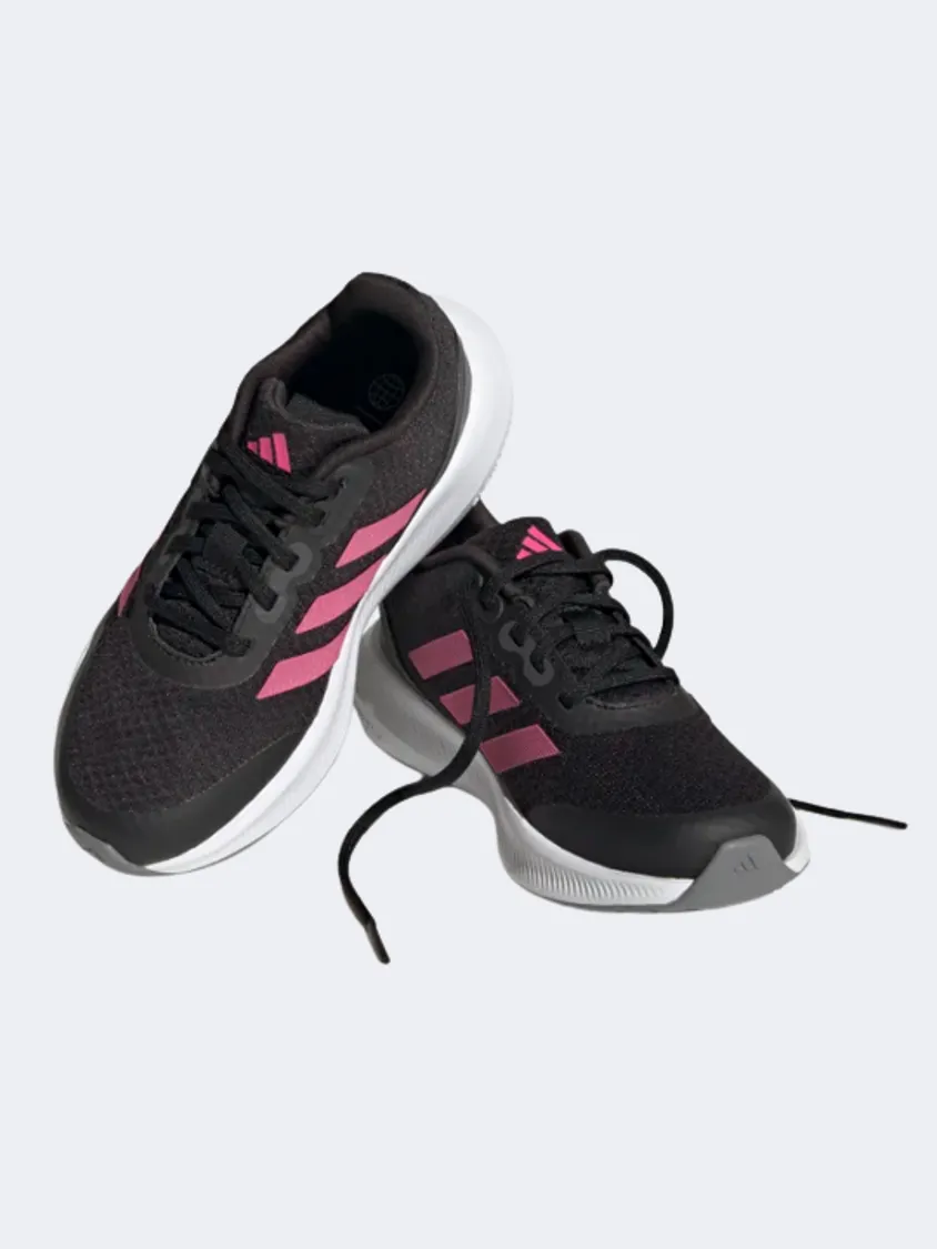 Adidas Falcon 3 Sport Lace Gs-Girls Running Shoes Black/Pink