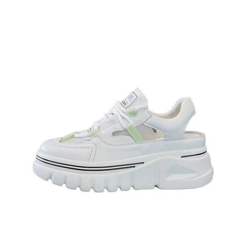 Advbridge Fashion Genuine Leather Sandals Women Summer Shoes Flat Platform Sandals Cow Leather Ladies Casual Shoes Thick Sole A4666