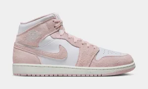 Air Jordan 1 Mid SE Mens Lifestyle Shoes (White/Sail/Legend Pink)