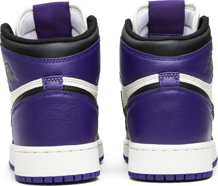 Air Jordan 1 Retro High OG GS Court Purple sneakers, purple