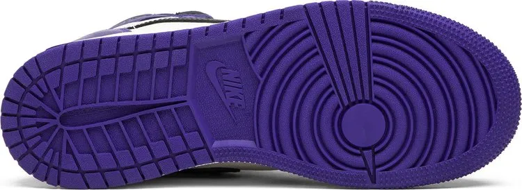 Air Jordan 1 Retro High OG GS Court Purple sneakers, purple