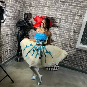 Alice in Wonderland Inspired Party Dress (Custom Made)