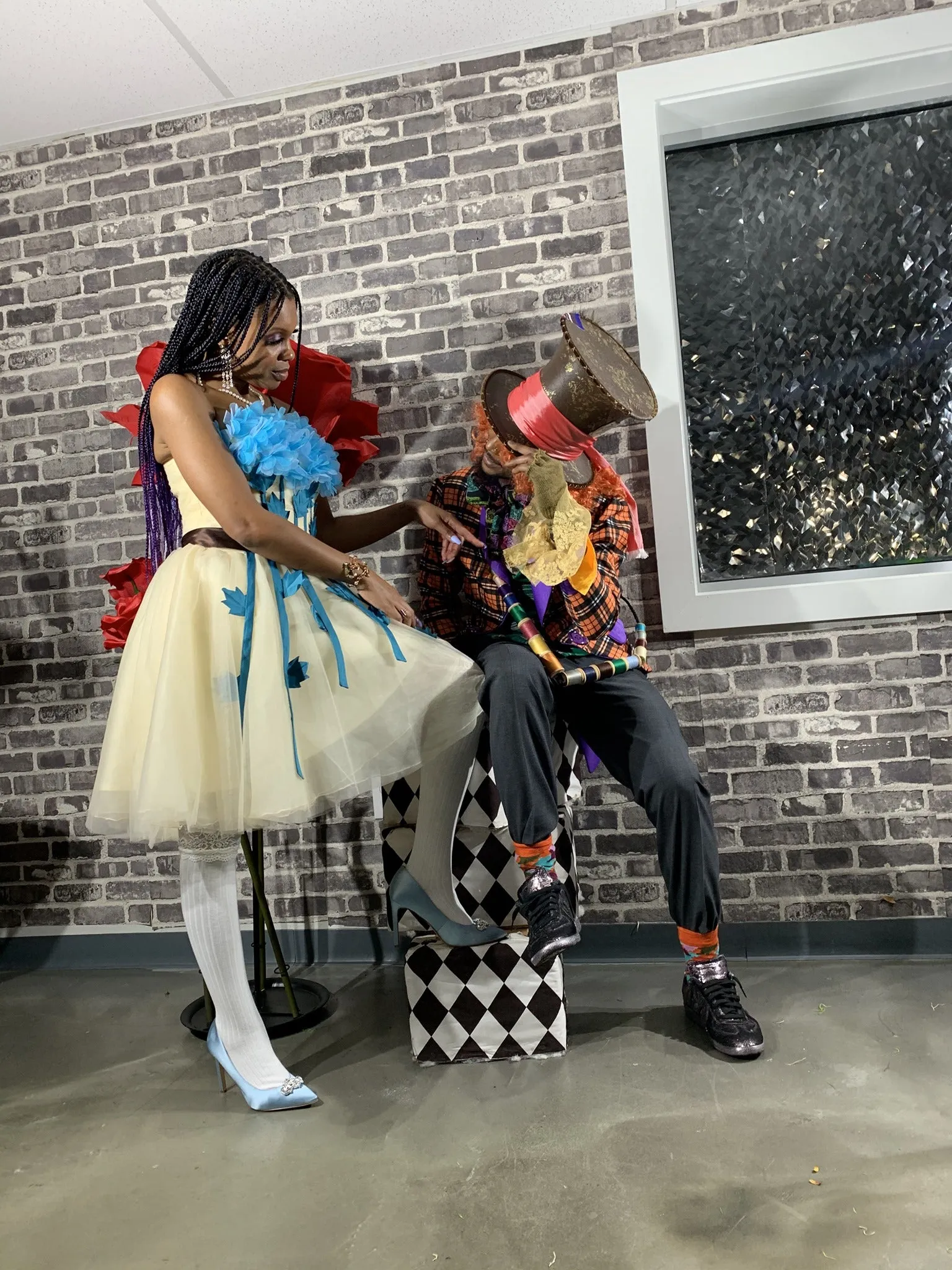 Alice in Wonderland Inspired Party Dress (Custom Made)