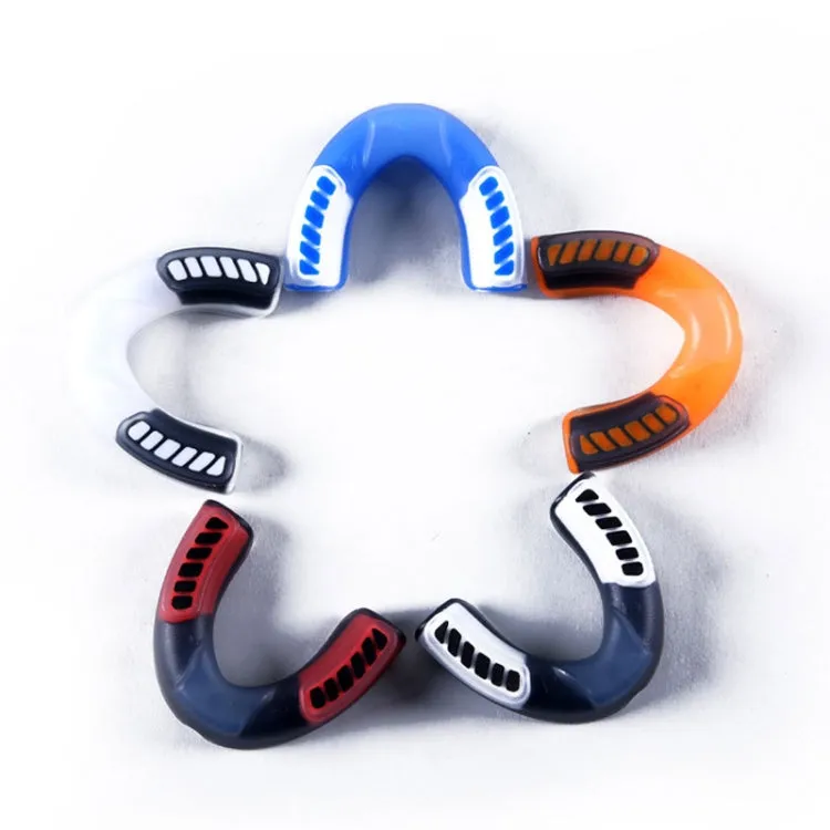 Anotherboxer Taekwondo Sanda Boxing Single-Sided Mouthguards, Size:S(White Black)