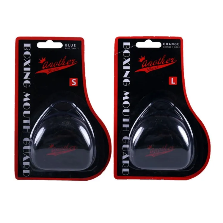 Anotherboxer Taekwondo Sanda Boxing Single-Sided Mouthguards, Size:S(White Black)