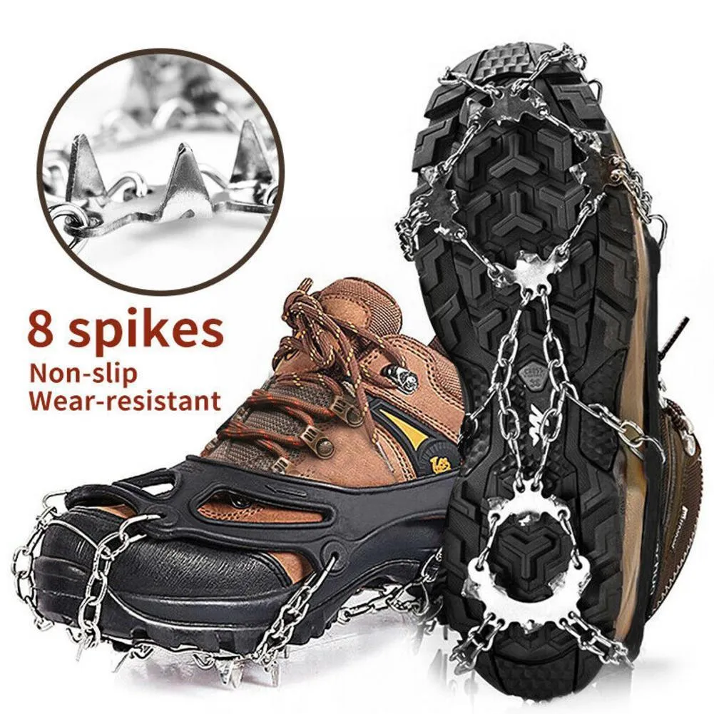 Anti Slip 8-Teeth Ice Shoes Spike Grip