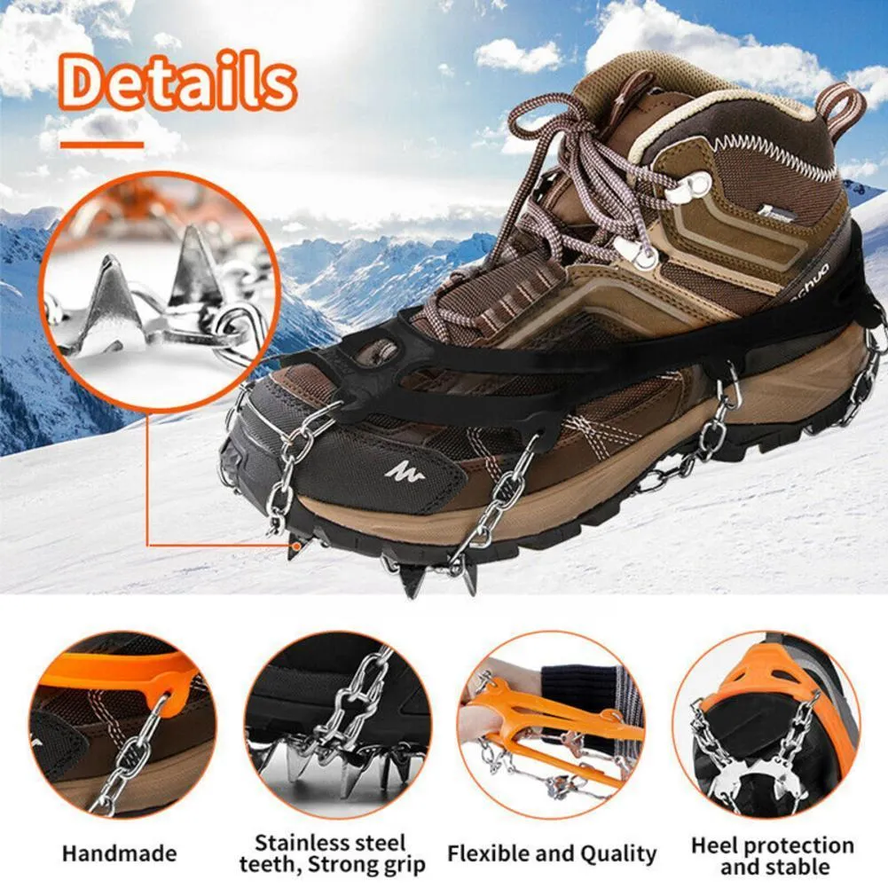 Anti Slip 8-Teeth Ice Shoes Spike Grip