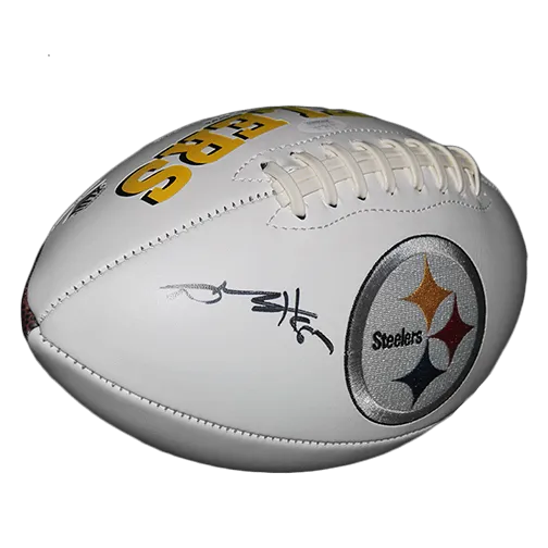 Antonio Brown Pittsburgh Steelers Autographed Full Size Logo Football (JSA)