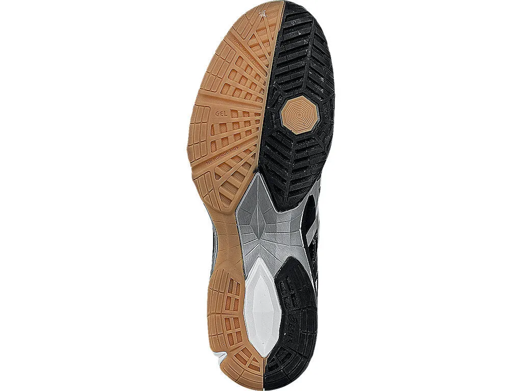 Asics Gel-Tactic Unisex Court Shoes, Black/Onyx/Silver