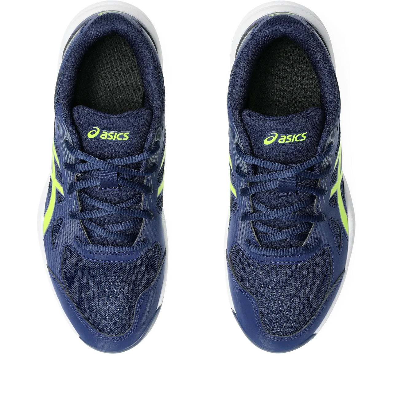 Asics Junior Upcourt 6 Indoor Court Shoes Blue Expanse Safety Yellow