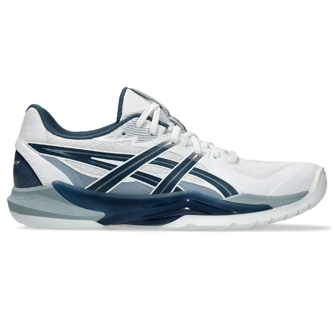 Asics Men's Powerbreak FF Indoor Court Shoes White Vintage Indigo