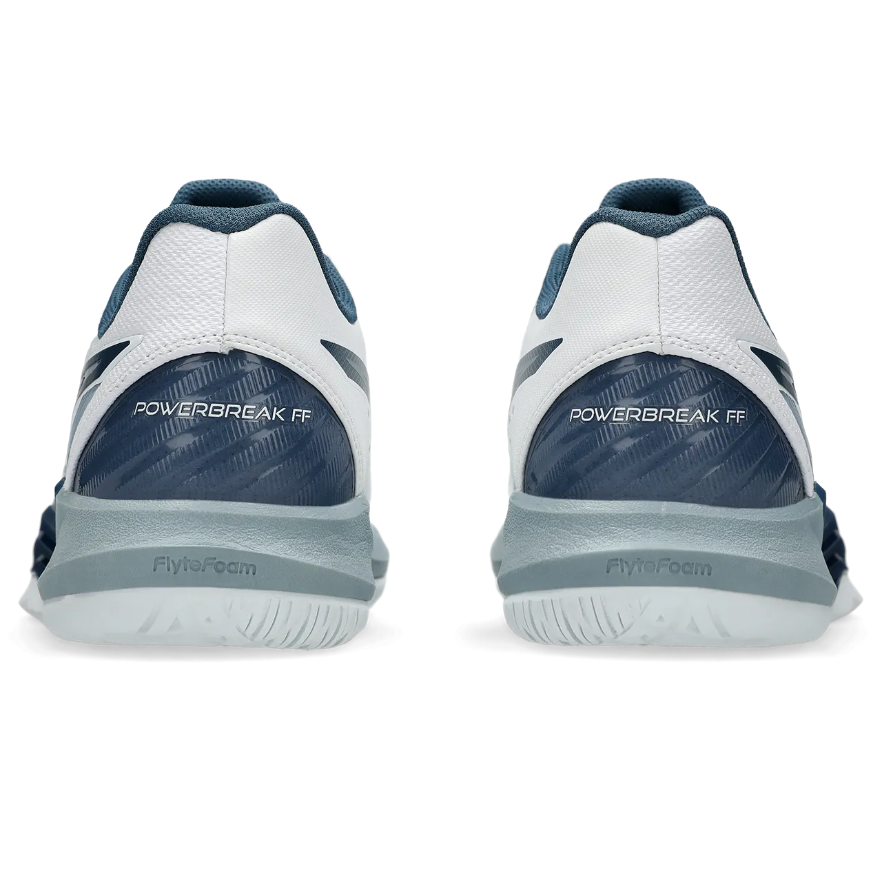 Asics Men's Powerbreak FF Indoor Court Shoes White Vintage Indigo