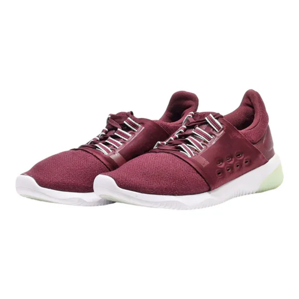ASICS Sneaker Trainers Maroon Synthetic Womens UK 5