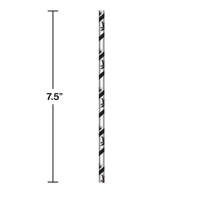 Atlanta Falcons Paper Straws (24/Pkg)