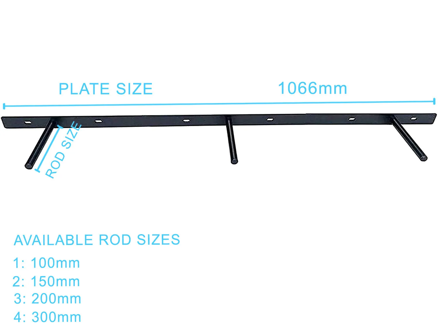 B&Z Custom Made Plate Shelf Brackets | Heavy Duty Floating Concealed Mantel Oak Shelf Support Wall Mount Scaffold Board Flying Shelve For Dry & Brick Wall - 5 Sizes