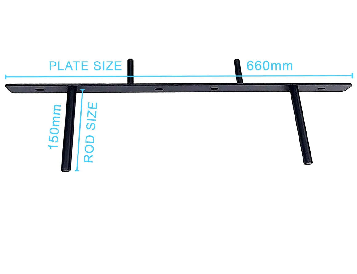 B&Z Invisible Hidden Floating Wall Shelf Brackets Extremely Heavy Duty Long Concealed Invisible Hidden