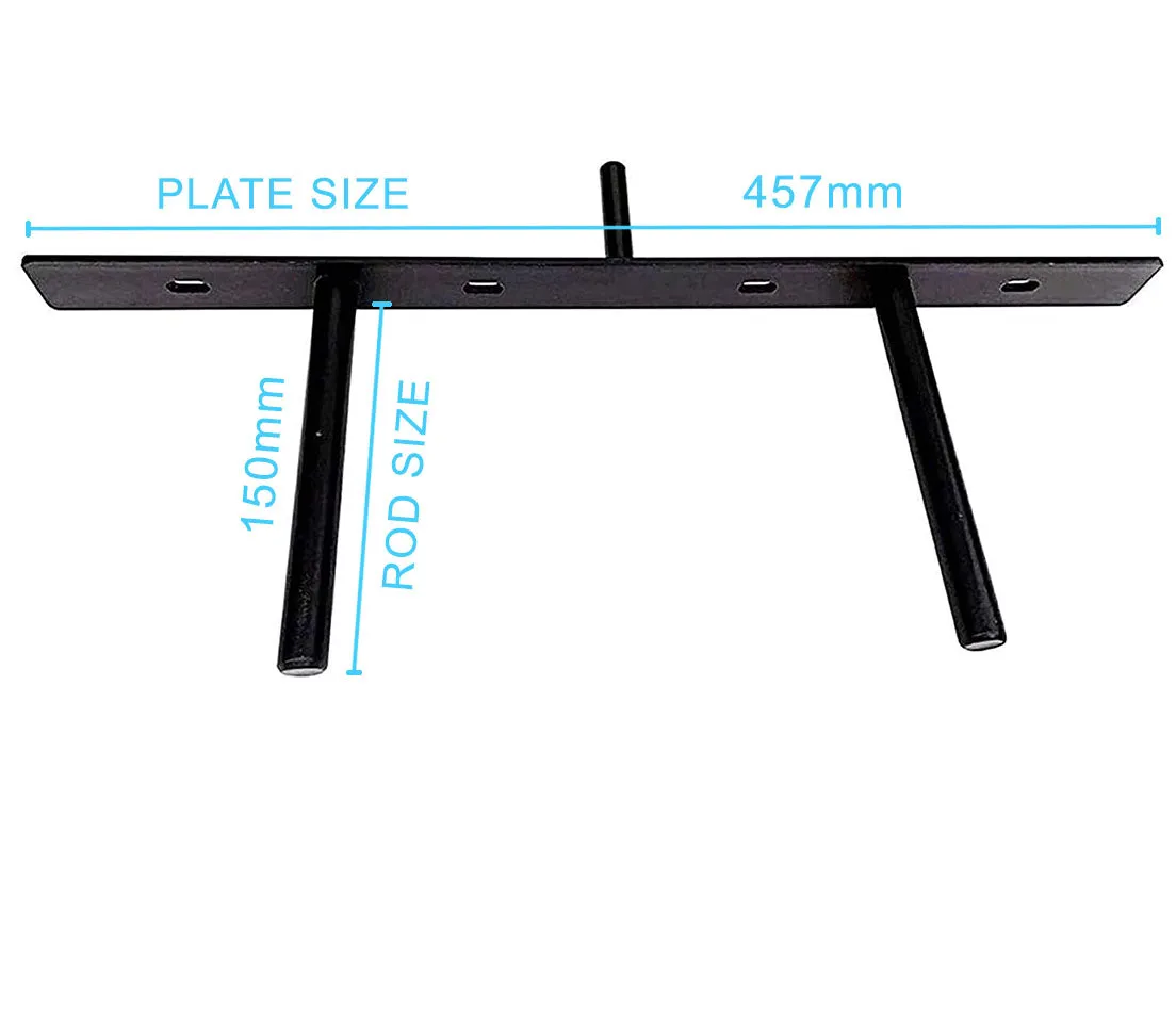 B&Z Invisible Hidden Floating Wall Shelf Brackets Extremely Heavy Duty Long Concealed Invisible Hidden