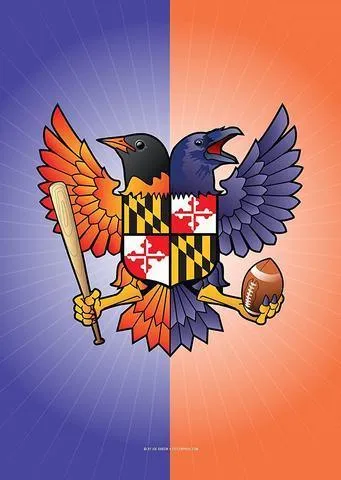 Birdland Shield / Garden Flag