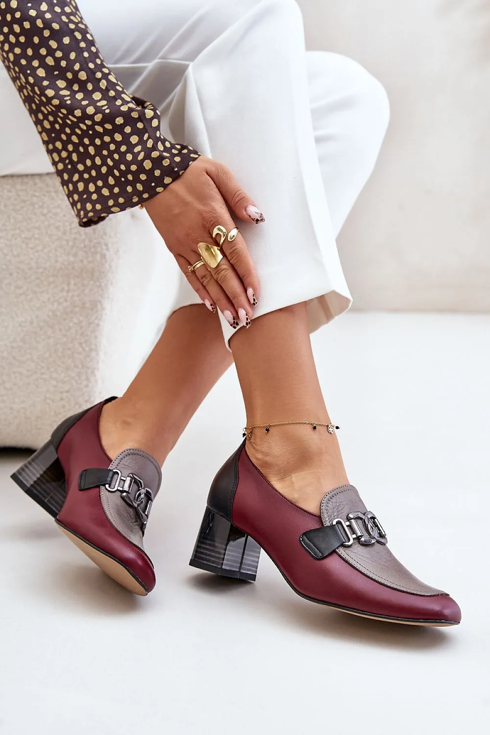Block heel pumps model 201039 Step in style