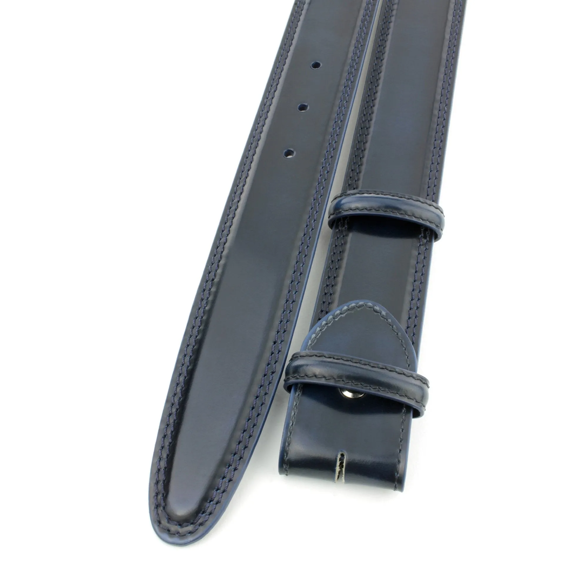 Bogart Welt Hand Burnished Cordovan Effect Belt Strap