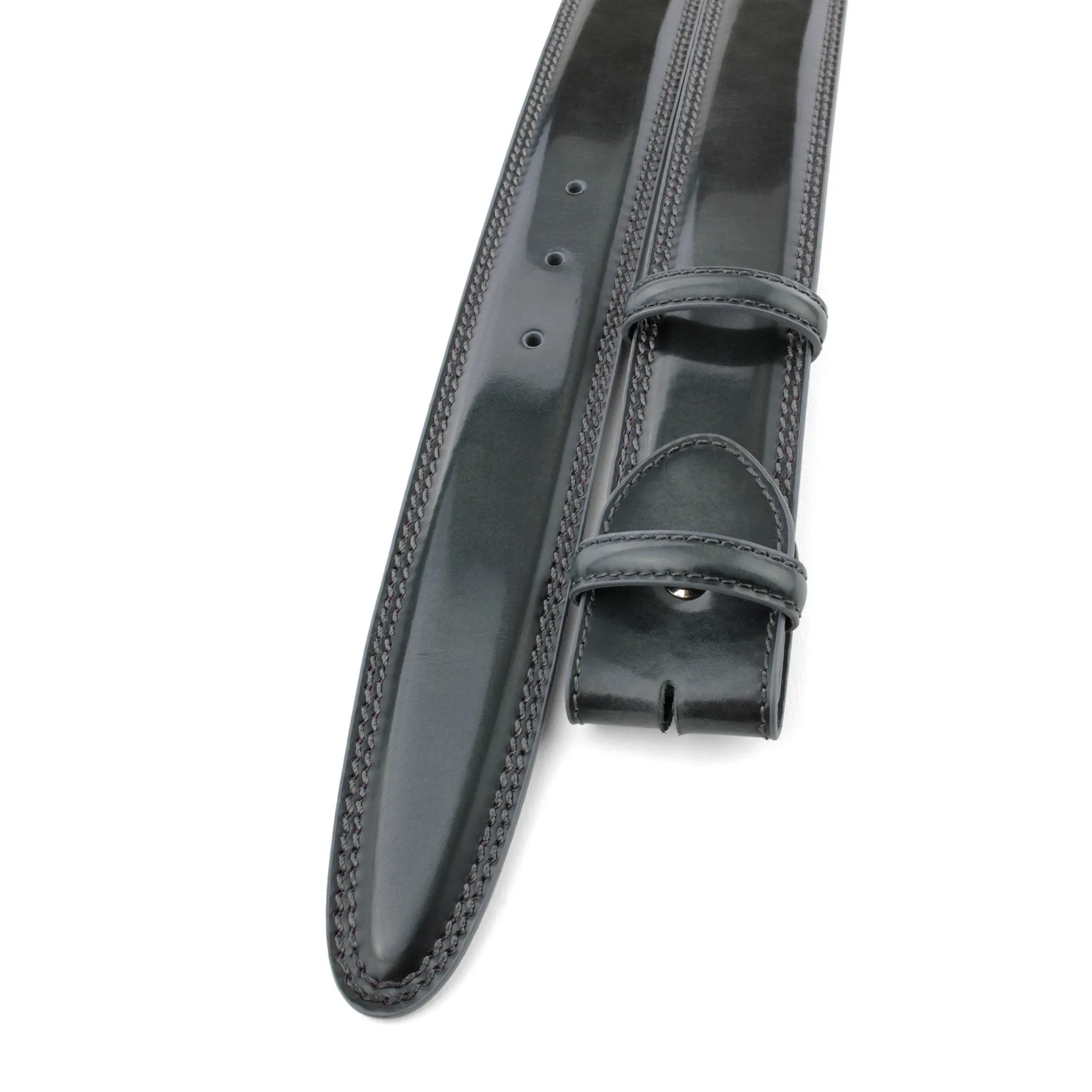 Bogart Welt Hand Burnished Cordovan Effect Belt Strap