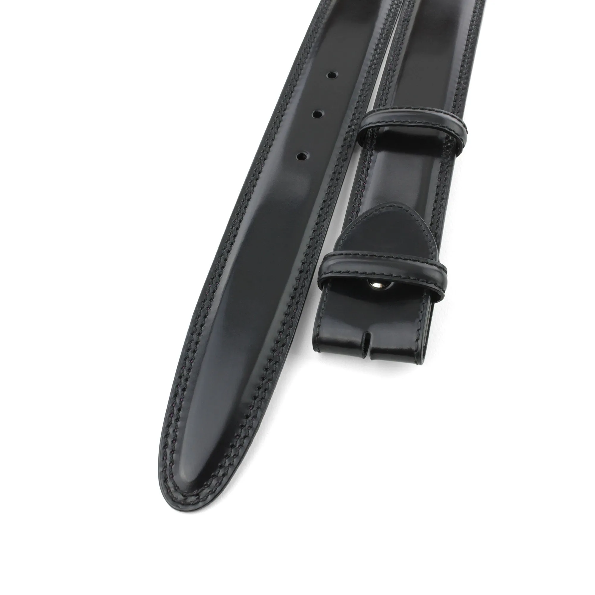 Bogart Welt Hand Burnished Cordovan Effect Belt Strap