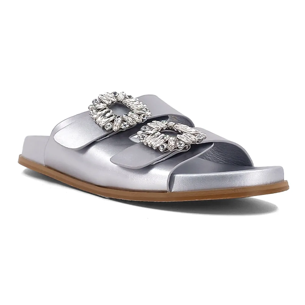 Bridget Rhinestone Slide Sandals