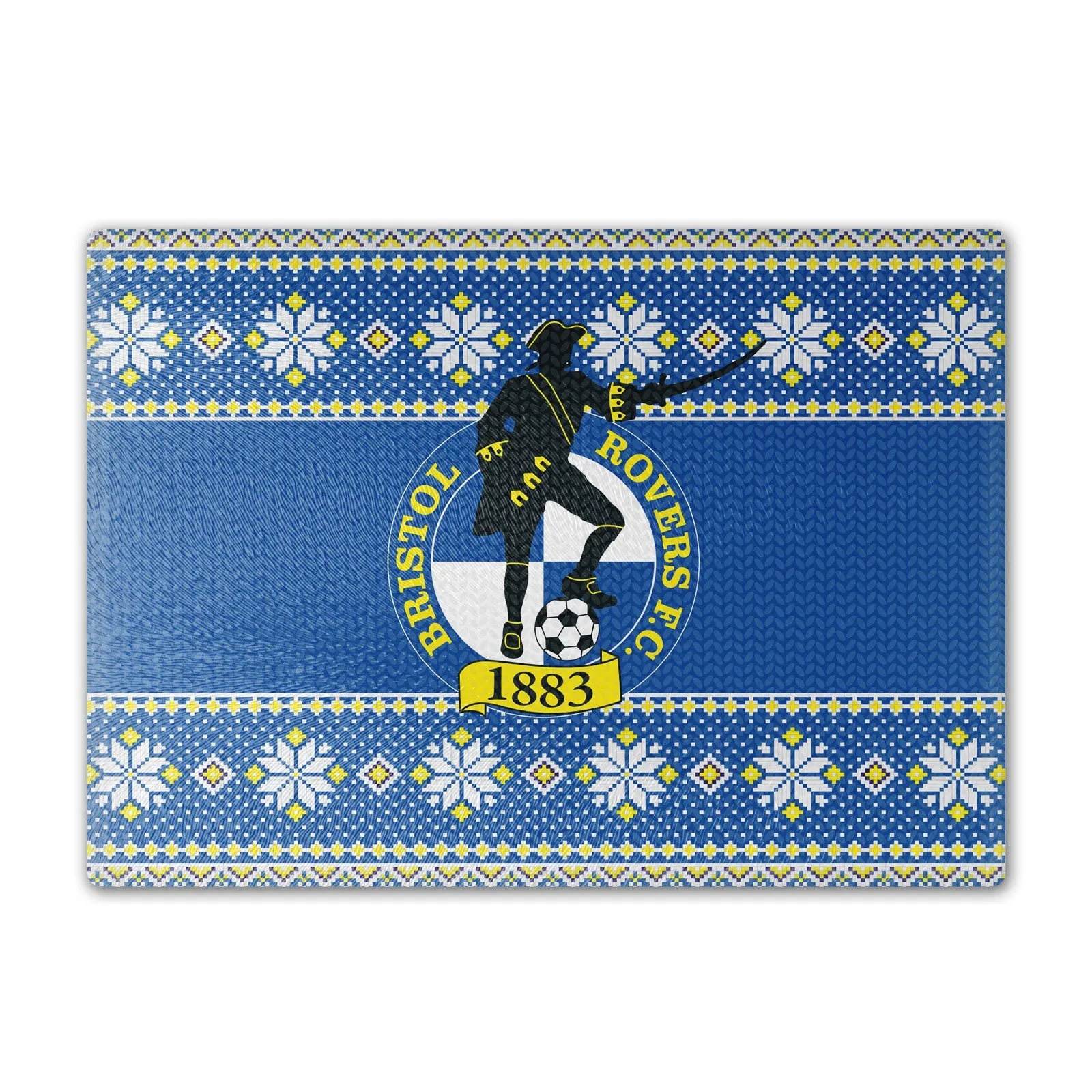 Bristol Rovers Knitted Xmas Chopping Board