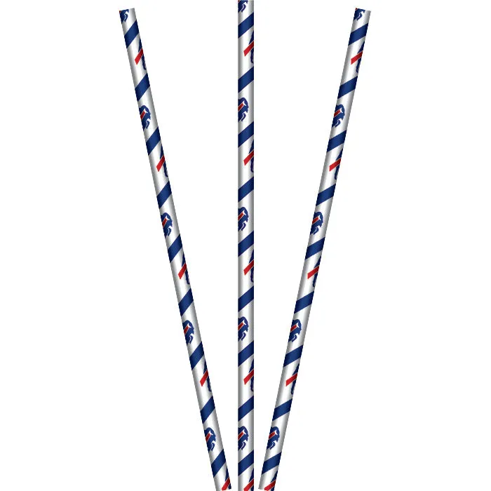 Buffalo Bills Paper Straws (24/Pkg)