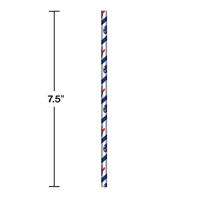 Buffalo Bills Paper Straws (24/Pkg)