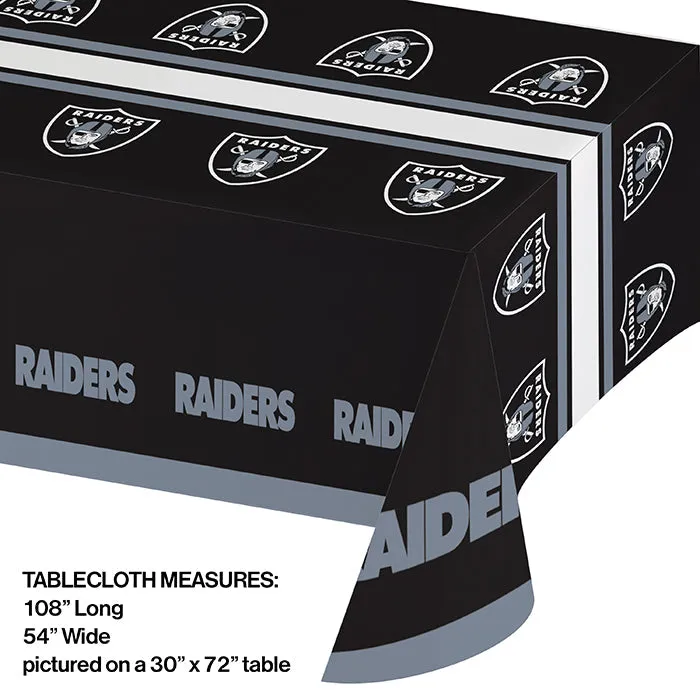 Bulk Las Vegas Raiders Plastic Table Covers (12 per Case)