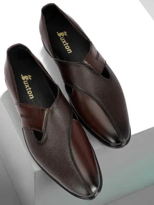Buxton Peshawari Shoes For Men Brown Color.