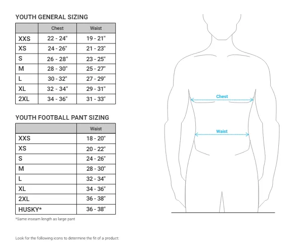 Champro Youth Safety Integrated Football Pants