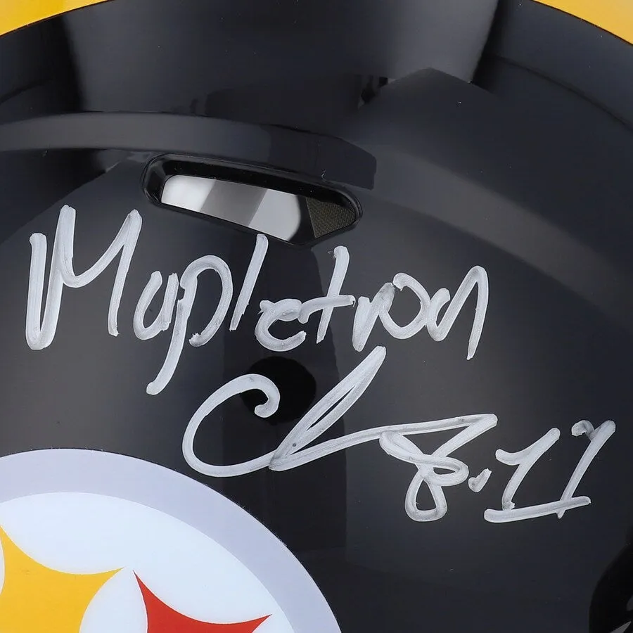 Chase Claypool Pittsburgh Steelers Autographed Riddell Speed Authentic Helmet with "Mapletron" Inscription
