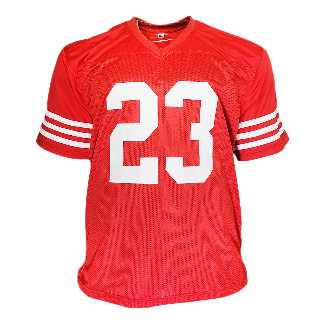 Christian McCaffrey Unsigned San Francisco Red Football Jersey