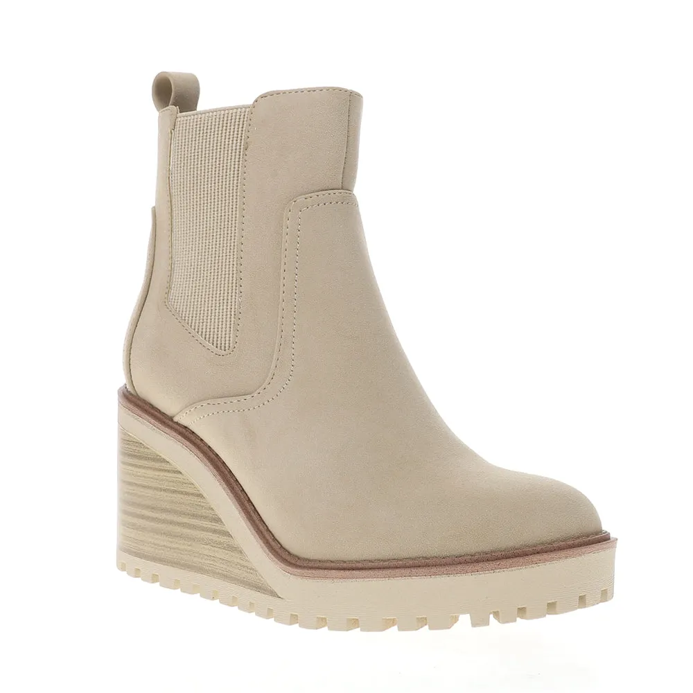 Corin Lug Sole Wedge Booties