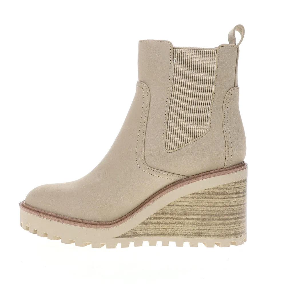 Corin Lug Sole Wedge Booties