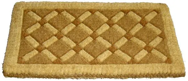 Cross Board Handwoven Coco Doormat