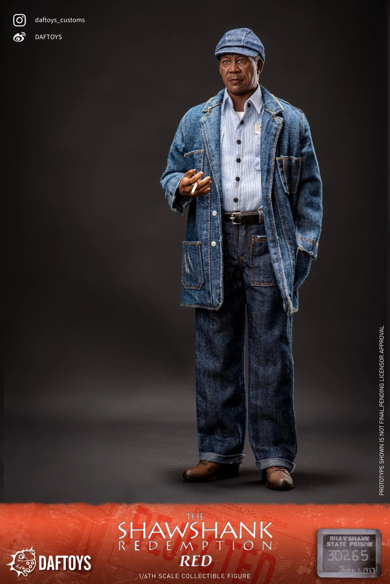 Daftoys F020 The Shawshank Redemption Ellis Boyd Redding (Red) 1/6 figure set
