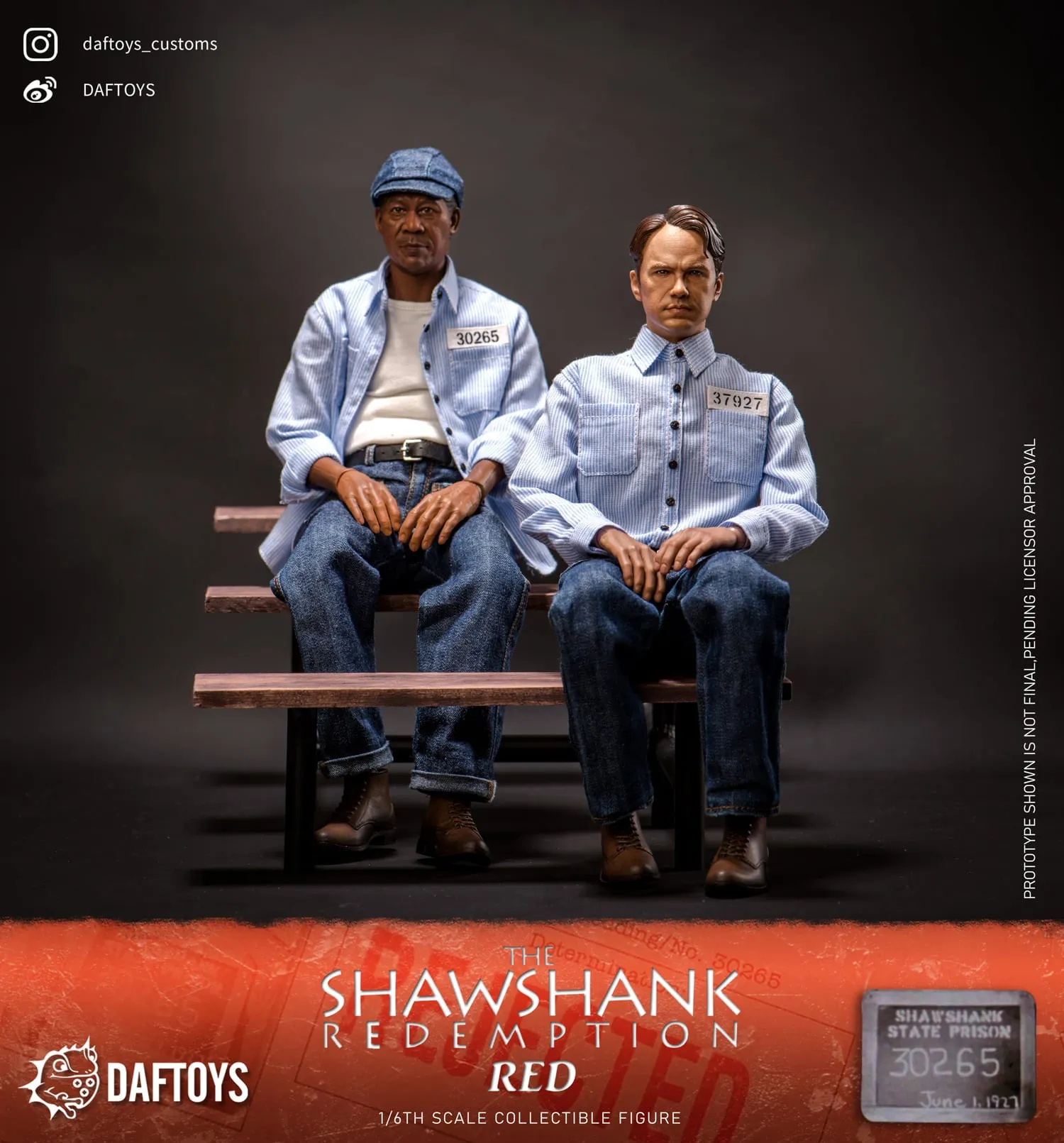 Daftoys F020 The Shawshank Redemption Ellis Boyd Redding (Red) 1/6 figure set