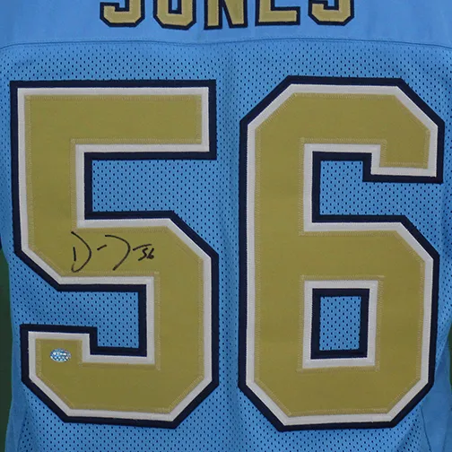 Datone Jones Bruins Autographed Football Jersey Blue(JSA)