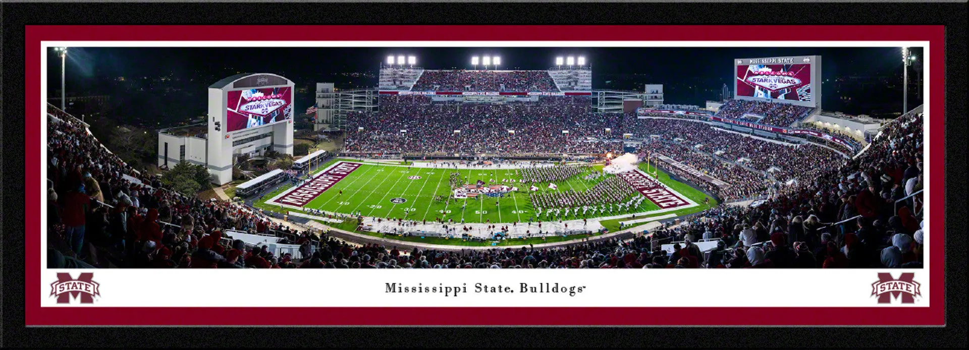 Davis Wade Stadium Night Panorama