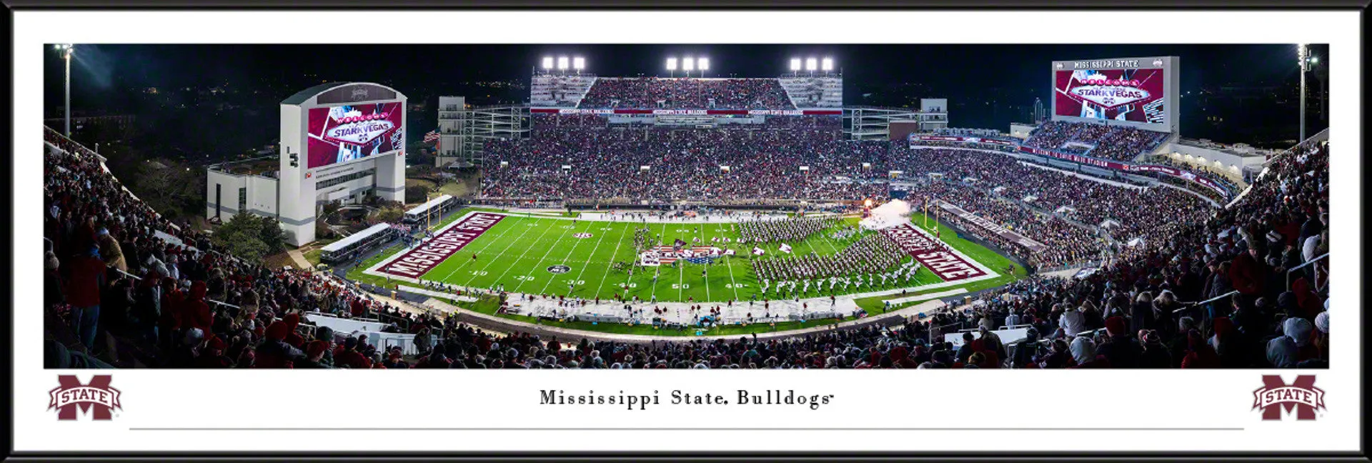 Davis Wade Stadium Night Panorama
